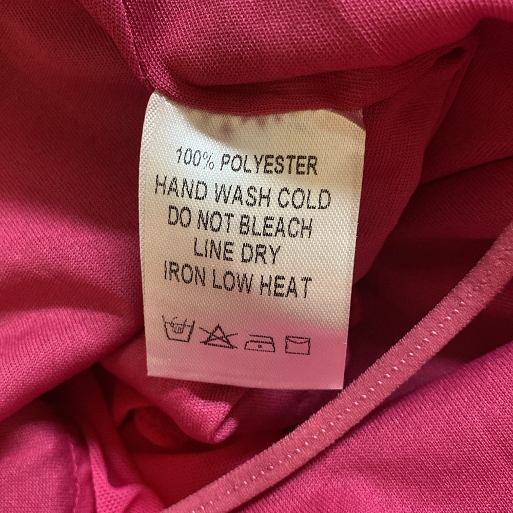 NWT- HOT PINK SEQUIN COWL NECK BODYSUIT SIZE M💕 - Picture 7 of 7